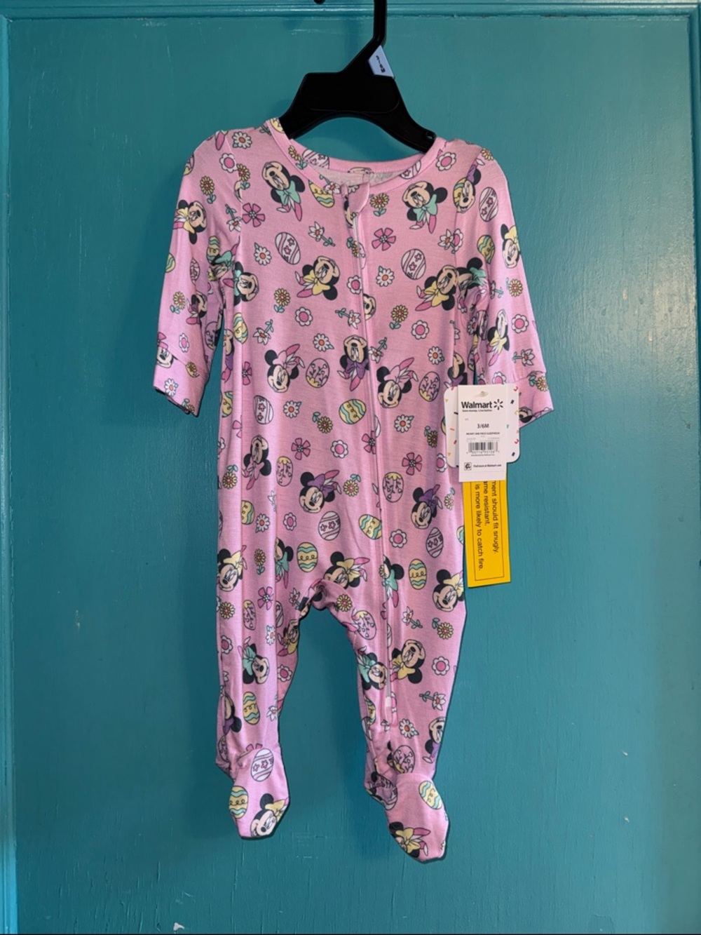 Disney Pink Minnie Mouse Footed One-Piece Pajamas